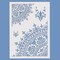 A4 Reusable Mandala 1/4 Wheel Stencil (8.3 x 11.7 Inch) – Vintage Round Arrow Layering Template for DIY Wall Art, Wood, Scrapbook & Home Crafts